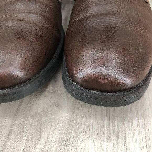 Robert Wayne Ankle Boots Mens 12D Brown Leather Zip Lace Up Boots main image 10